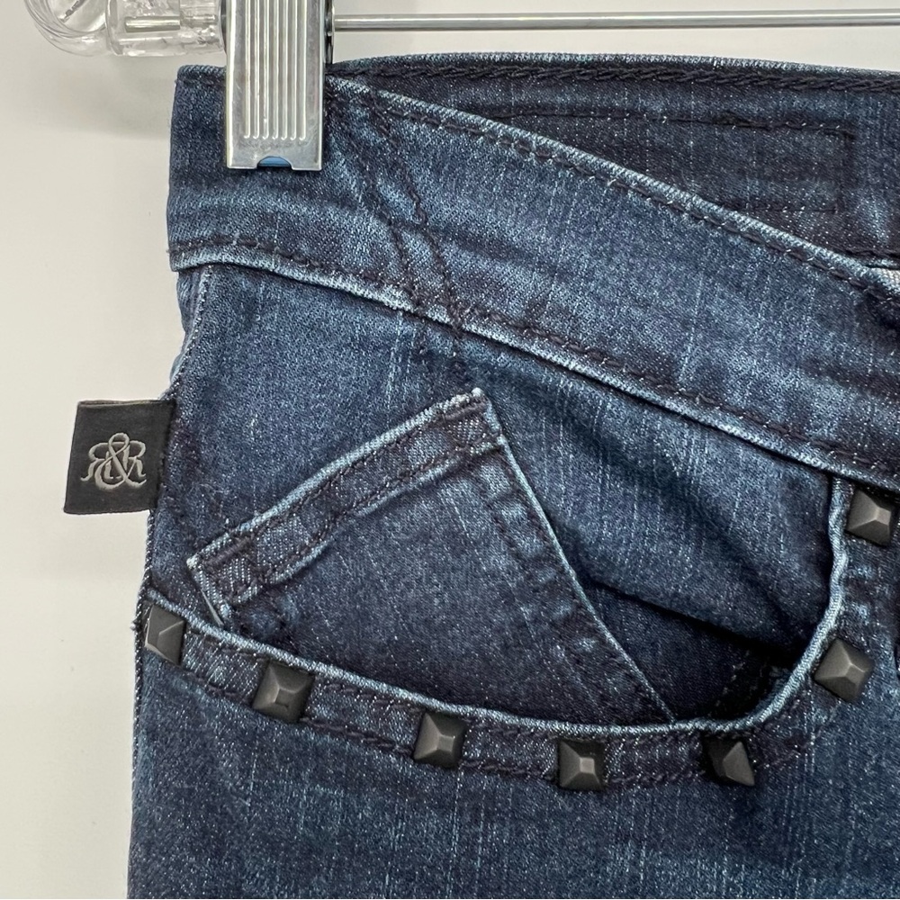 Rock & Republic Women's Size 8 Kasandra Stretch Bootcut Denim Jeans Studded READ - Picture 6 of 14